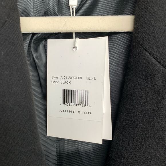 NWT Anine Bing Madeleine double-breasted blazer Size L - Picture 9 of 14